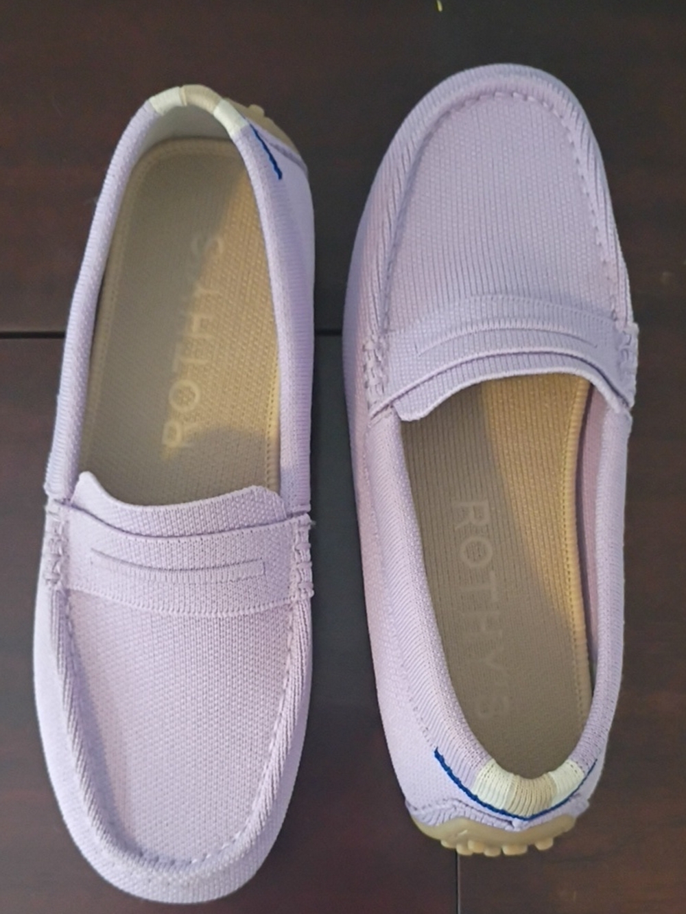 Rothy's Orchid Driver Canvas Slip-On Loafers. Size 6.5 - Picture 5 of 5